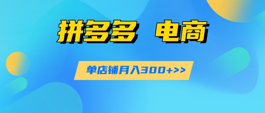 拼多多 电商掘金